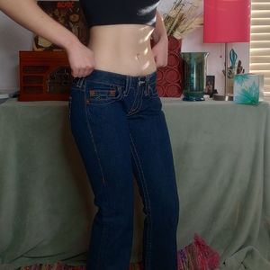 TRUE RELIGION size 26 LOW RISE bootcut jeans